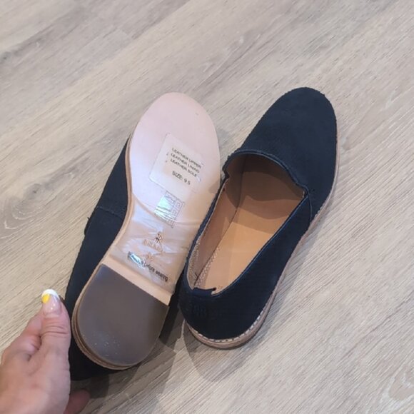 Bill Blass Dark Blue Textured Loafers - Picture 8 of 8